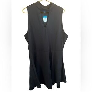 NWT Rue21 Black Keyhole Skate Sleeveless High Neck  Dress Womens Plus Size 3X